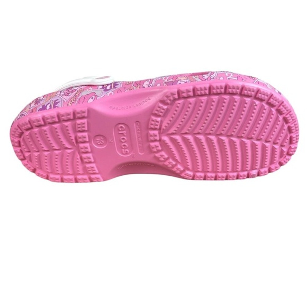 NEW Crocs Sanrio Mens Hello Kitty Clogs Shoes Size 13 Pink Slip On Cushioned - Picture 5 of 6